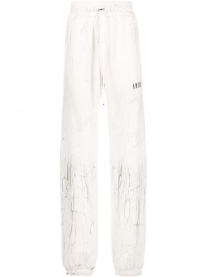 Pantalon de joggings à imprimé Amiri blanc
