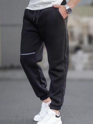 Spodnie sportowe z kieszeniami Madmext czarne