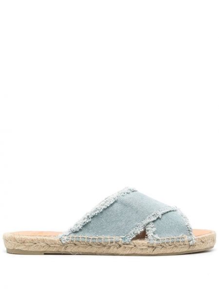 Espadrilles à bouts ouverts Castañer bleu