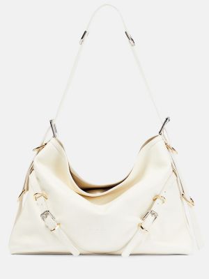 Kožená kabelka Givenchy biela