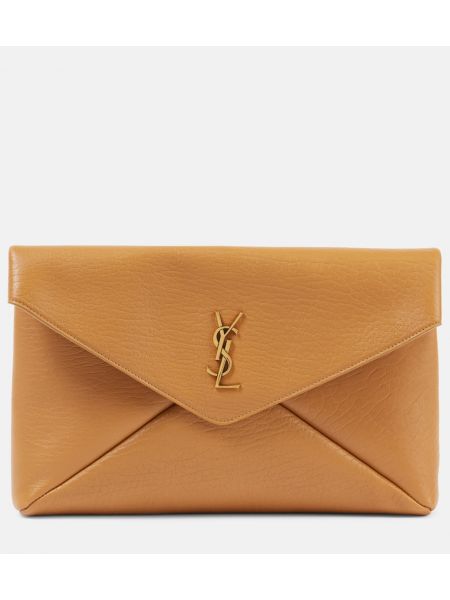 Stora väskor i läder Saint Laurent orange