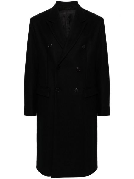 Vlněný kabát Modes Garments černý