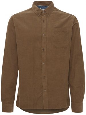 Вельветовая рубашка на пуговицах Solid коричневая