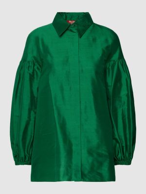 Jedwabna bluzka Max Mara Studio zielona