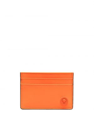 Kožená peňaženka Versace oranžová