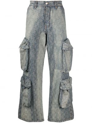 Žakárové džínsy Amiri modrá