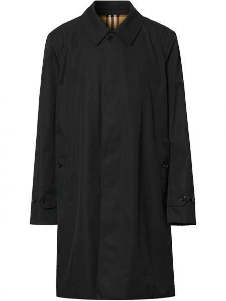 Bavlnený kabát Burberry čierna