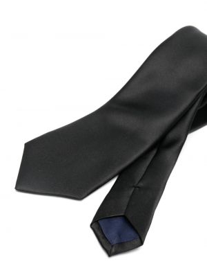 Saténová kravata Corneliani černá