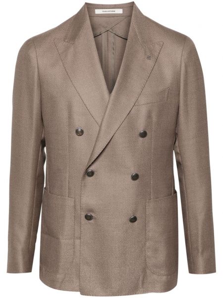 Dobbeltradet blazer Tagliatore brun