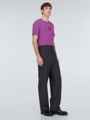 Džerzej bavlnené tričko Givenchy fialová