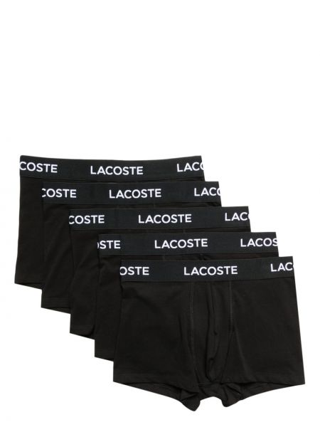 Boxershorts aus baumwoll mit print Lacoste schwarz