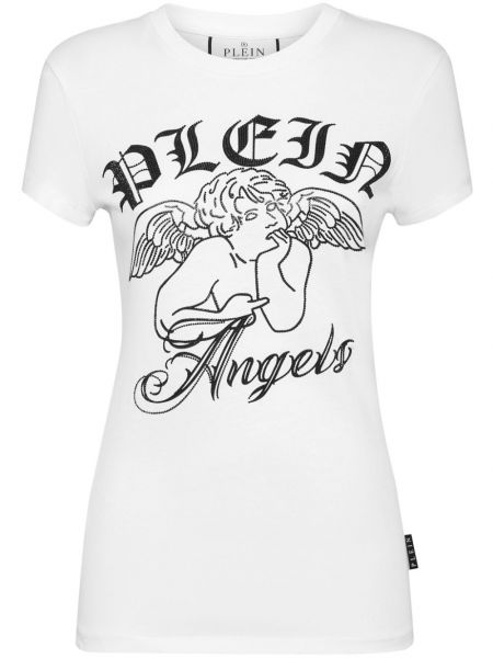 Trykt t-shirt Philipp Plein hvid