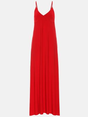 Jersey hosszú ruha Norma Kamali piros