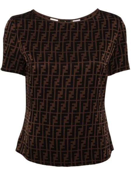 Копринена блуза Fendi Pre-owned