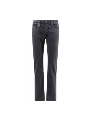 Wildleder skinny jeans Incotex blau