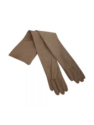 Rękawiczki Max Mara brązowe