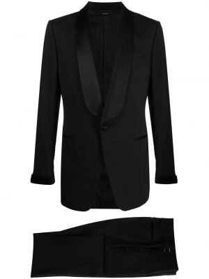 Jedwabny garnitur Tom Ford czarny