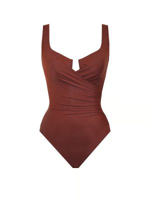 Слитный купальник Miraclesuit коричневый