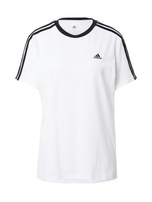 Tricou cu croială lejeră Adidas Performance alb