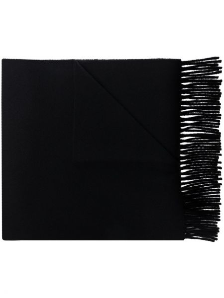 Плетен шал с ресни Toteme черно