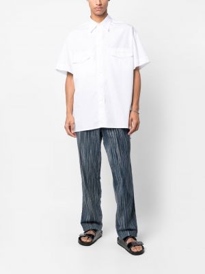 Chemise avec manches courtes Giorgio Armani blanc