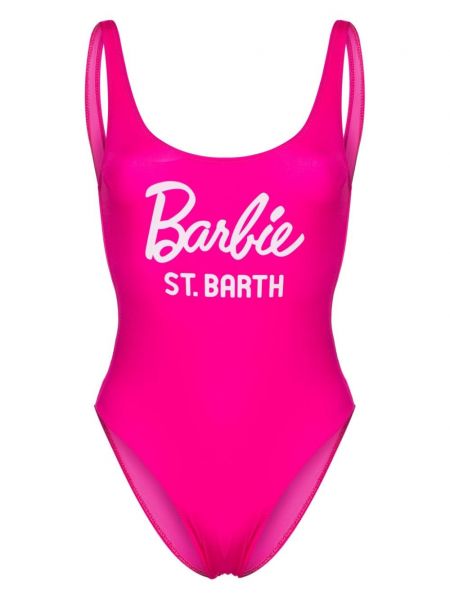 Kupaći kostim s printom Mc2 Saint Barth ružičasta