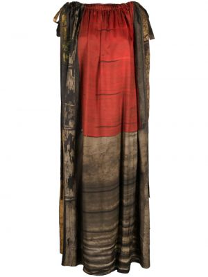 Μίντι φόρεμα με αφηρημένο print Uma Wang κόκκινο