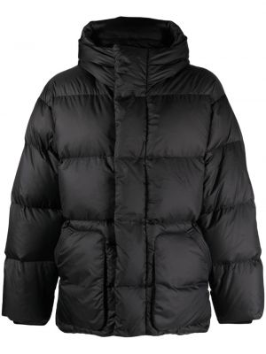 Prošívaná péřová bunda na zip s kapucí Ienki Ienki černá