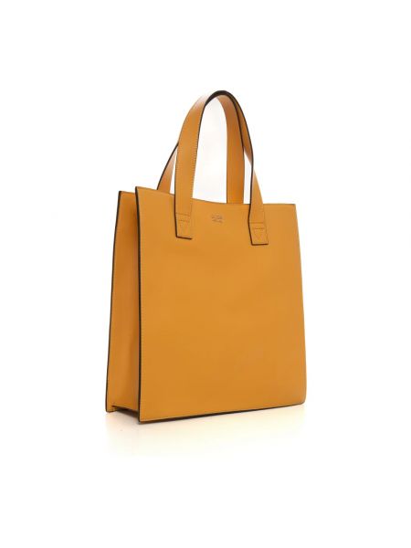 Shopper handtasche mit geknöpfter Guess gelb