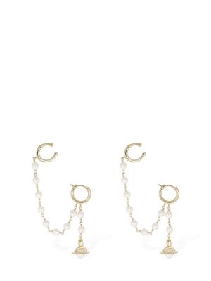 Σκουλαρίκια με μαργαριτάρια Vivienne Westwood χρυσό