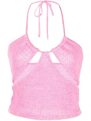 Crop top Victor Glemaud rosa