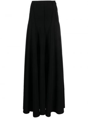 Plisovaná dlhá sukňa Norma Kamali čierna