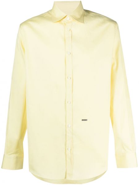 Camisa slim fit Dsquared2 amarillo