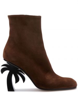 Ankle boots zamszowe na obcasie Palm Angels