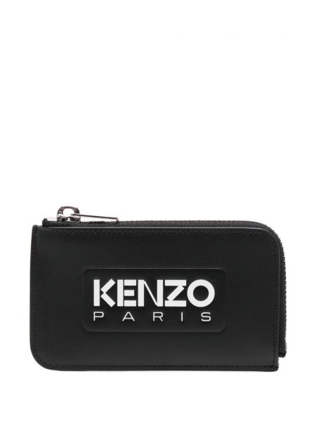 Portefeuille en cuir à imprimé Kenzo