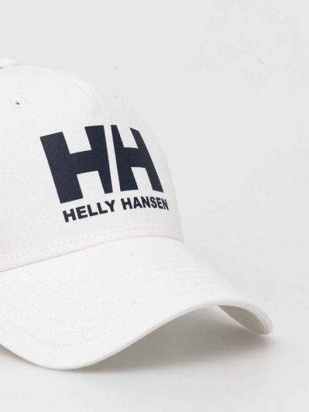 Хлопковая кепка Helly Hansen бежевая