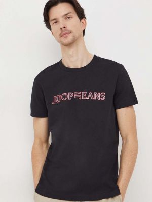 Тениска с дълъг ръкав с принт Joop! черно