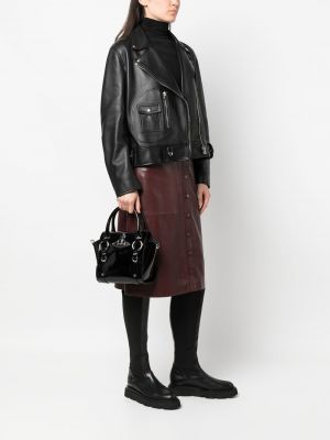 Shopper en cuir Vivienne Westwood noir