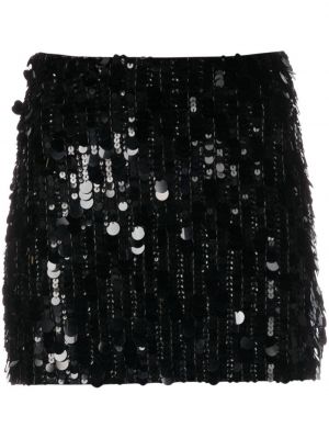 Mini sukně s flitry P.a.r.o.s.h. černé