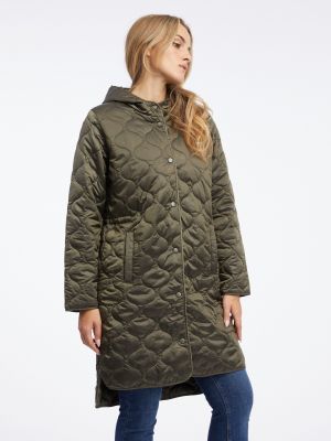 Prošívaný zimní kabát Orsay khaki