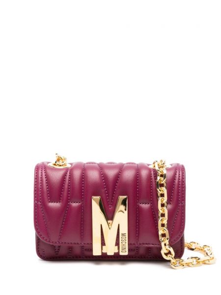 Quiltet taske Moschino lilla