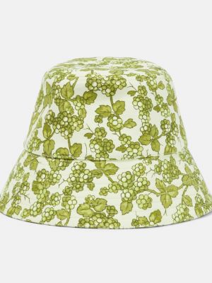 Шляпа с принтом Etro зеленая