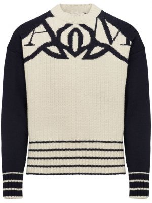 Sweter wełniany Alexander Mcqueen