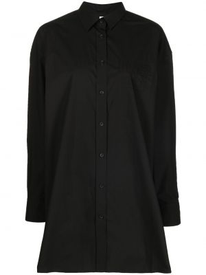 Bavlněná košile s výšivkou Totême černá