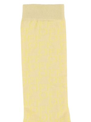 Bavlnené ponožky Off-white žltá