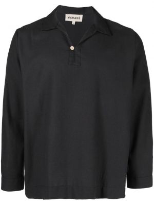 Памучна риза Marané черно