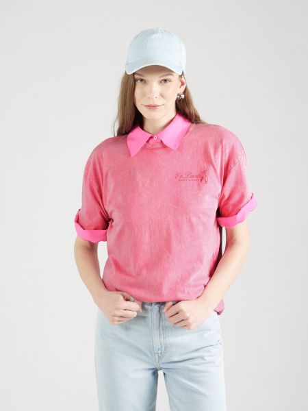 Marškinėliai Hollister rožinė