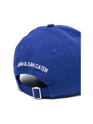 Haftowany kapelusz Dsquared2 niebieski