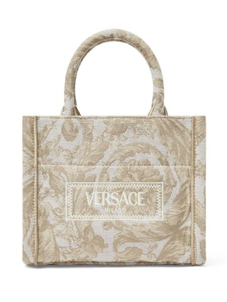 Τσάντα shopper Versace μπεζ