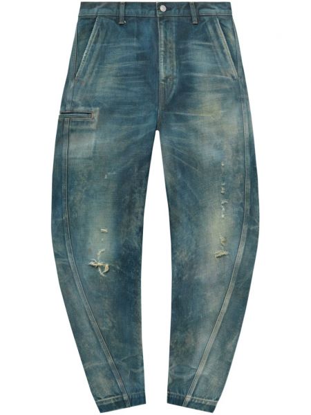 Skinny džíny s oděrkami John Elliott modré